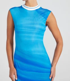 Kent Sleeveless Dress in Ibiza Blue