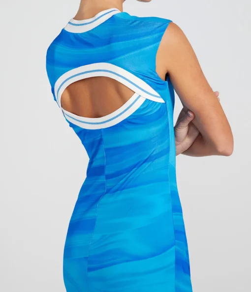 Kent Sleeveless Dress in Ibiza Blue