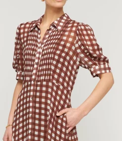 Kitty Shirtdress in Chocolate