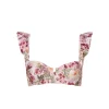 Kiwi Bikini Top in Florecer