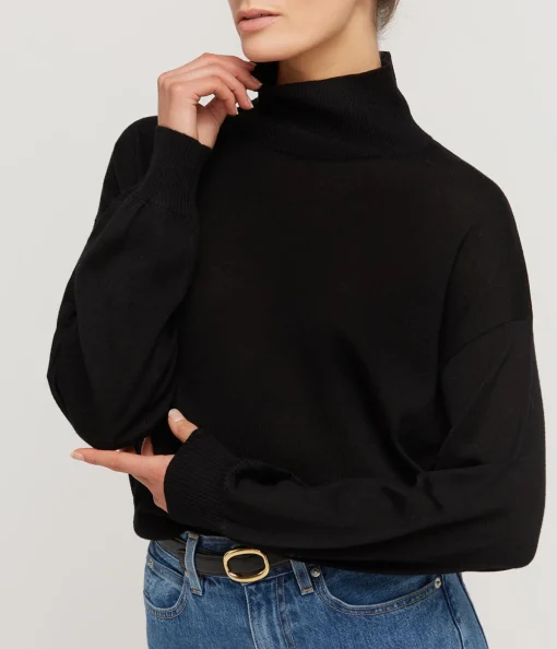Kleo Turtleneck Knit in Black