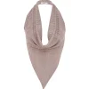 Knit Scarf Top in Antique Silver