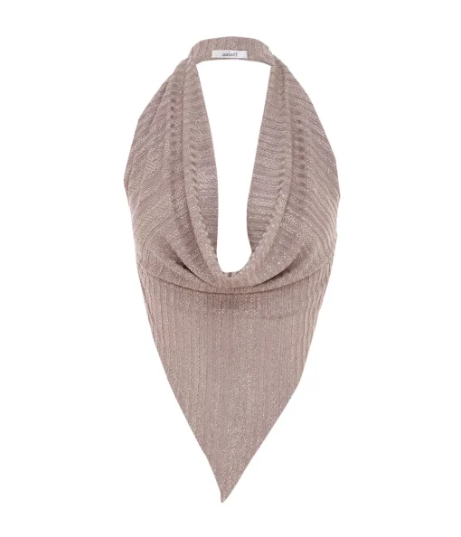 Knit Scarf Top in Antique Silver