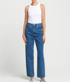 Koko High Rise Straight Jean in Claremont
