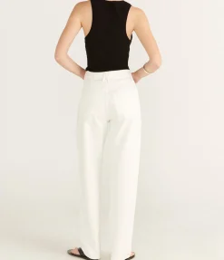 Koko High Rise Straight Jean in White