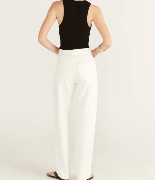 Koko High Rise Straight Jean in White
