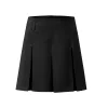 Konno Pleated Mini Skirt in Black