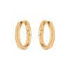 Large Tunnel Hoop in Gold
