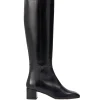 Laura Calf Leather Boot in Black