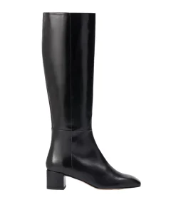 Laura Calf Leather Boot in Black