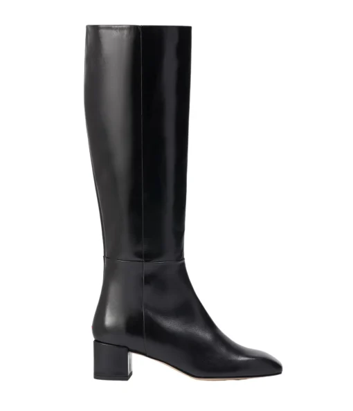 Laura Calf Leather Boot in Black
