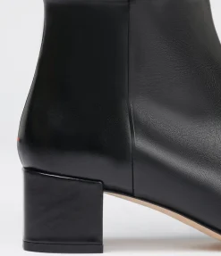 Laura Calf Leather Boot in Black