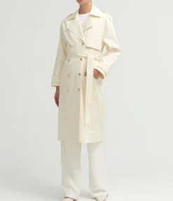 Layton Trench in Cream