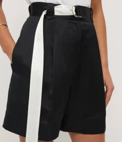 Libertine Belted Waist Short in Midnight
