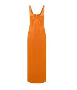 Liliana Midi Dress in Kumquat