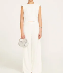 Lilo Pleated Pant in Ivory