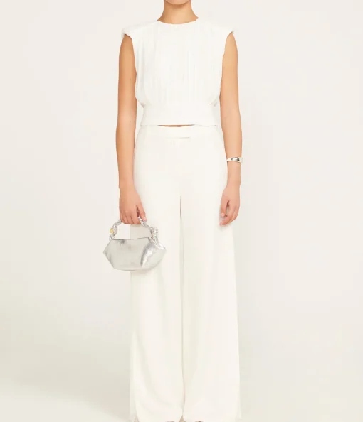 Lilo Pleated Pant in Ivory