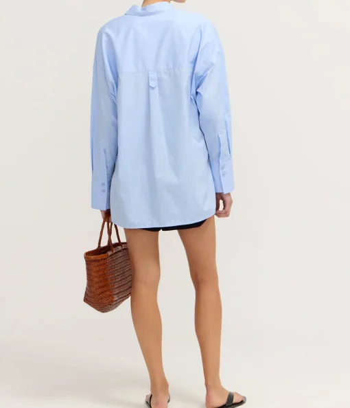 Linter Shirt in Sky