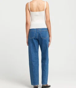 Liv Cashmere and Merino Strappy Knit Top in Cream