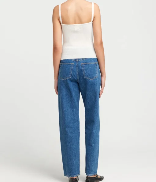 Liv Cashmere and Merino Strappy Knit Top in Cream