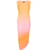 Long Heatwave Mesh Dress in Fianchetto