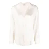 Long Sleeve Bias Blouse in Off White