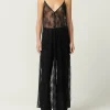 Longline Lace Cami in Black
