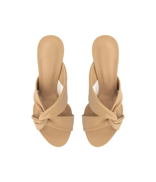 Loop Knotted Heel in Beige