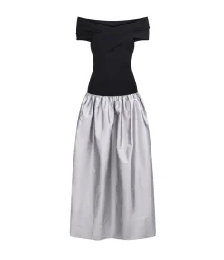 Lorraine Maxi Dress in Silver