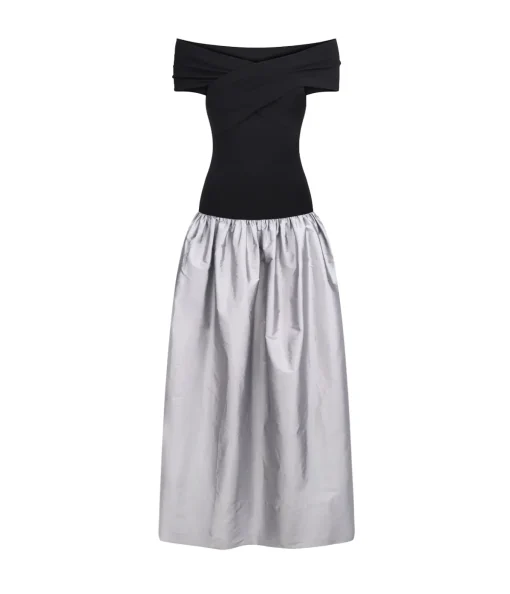 Lorraine Maxi Dress in Silver
