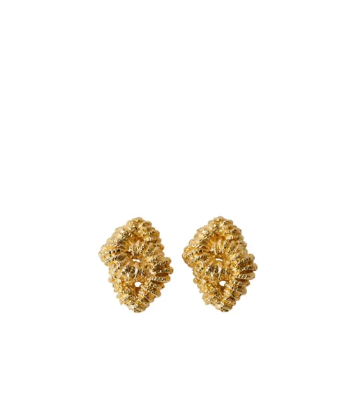 Loto Earrings in Gold