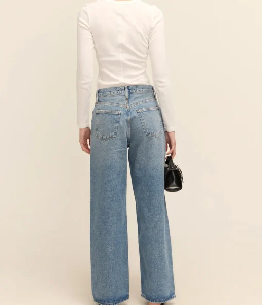 Low Slung Baggy Jean in Libertine