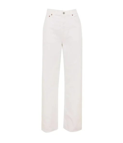 Low Slung Baggy Jean in Milkshake