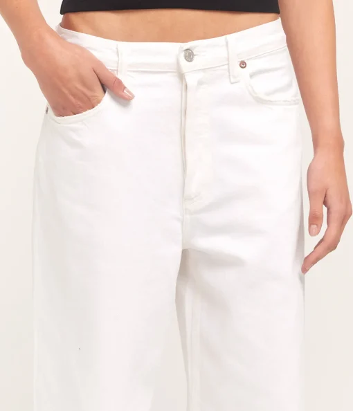 Low Slung Baggy Jean in Milkshake
