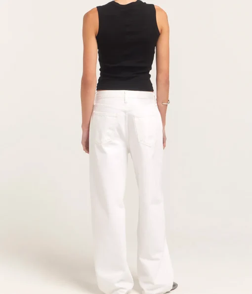 Low Slung Baggy Jean in Milkshake