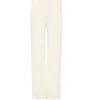 Low Waist Raw Edge Pants in Ivory