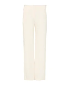 Low Waist Raw Edge Pants in Ivory