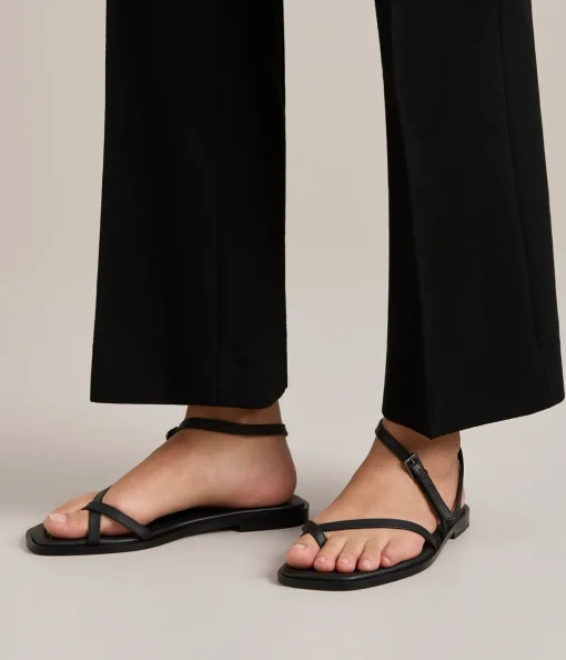 Lucia Leather Sandal in Walnut