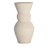 Lucie Vase in Bone Gloss