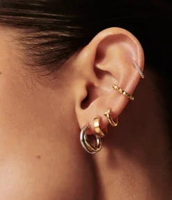 Lucy Williams X Missoma Mini Entwine Mixed Metal Hoops