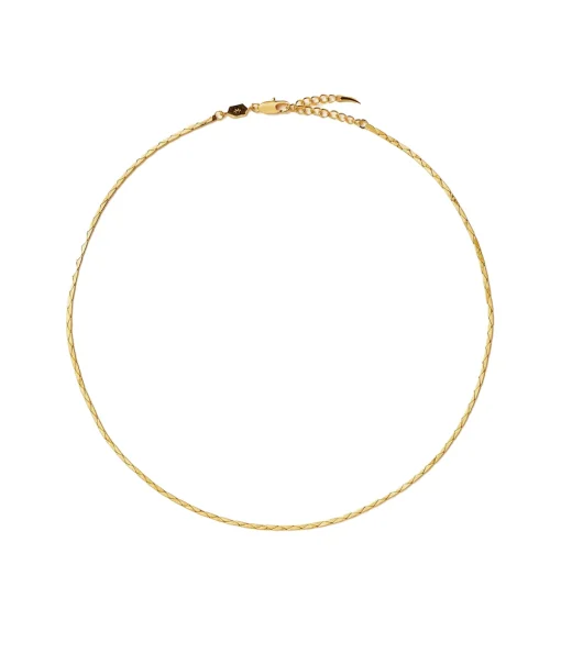 Lucy Williams X Missoma Textured Snake Chain Necklace in Gold