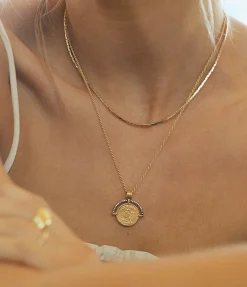 Lucy Williams X Missoma Textured Snake Chain Necklace in Gold
