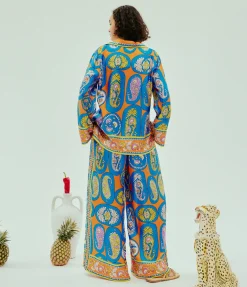 Luis Pants in Tangerine