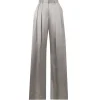 Luisa High Waisted Pant in Silver
