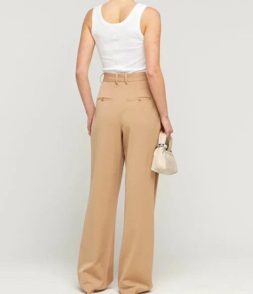Luisa High Waisted Pant in Camel