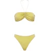 Lumiere Bandeau Bikini in Citron
