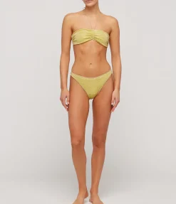 Lumiere Bandeau Bikini in Citron