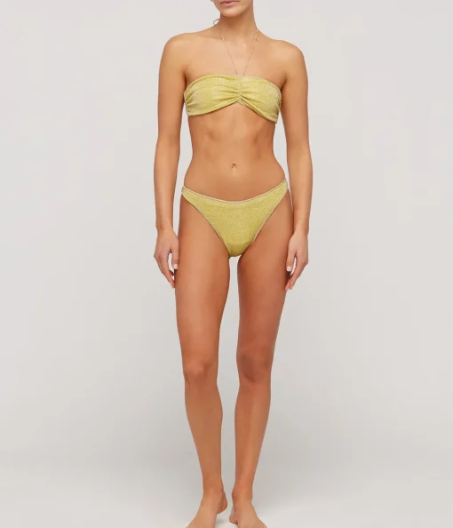 Lumiere Bandeau Bikini in Citron