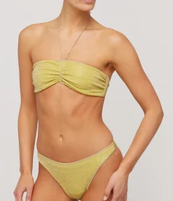 Lumiere Bandeau Bikini in Citron