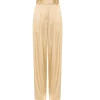 Lumiere Crepe Satin Trouser in Golden Citrine